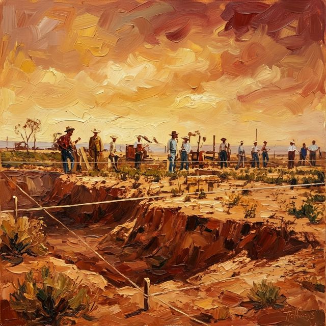 Chandler townsite land-sale day, 1912 (AI-generated illustration)